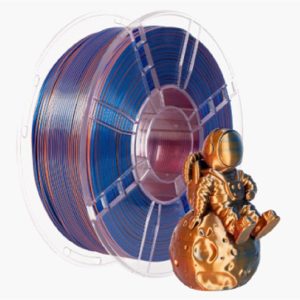 Filamento PLA 1.75mm 1kg – Tricolore Rosso/Blu/Oro – Alta Qualità per Stampanti 3D