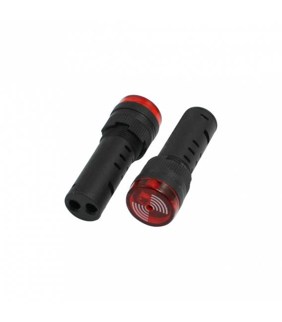 Spia luminosa con buzzer AD16-16SM 24V