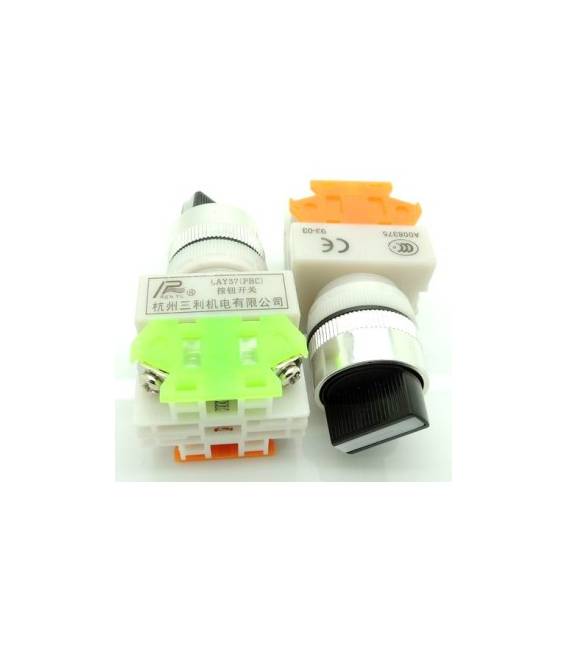 LAY37-11 x2 (Y090-11 x2) pomello del cambio a due secondi bottonePulsante bottone 1NO + 1NC CONTATTO