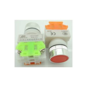 Red LAY37-11 bn (Y090-11 bn)flat bottone Pulsante bottone 1NO + 1NC CONTACT