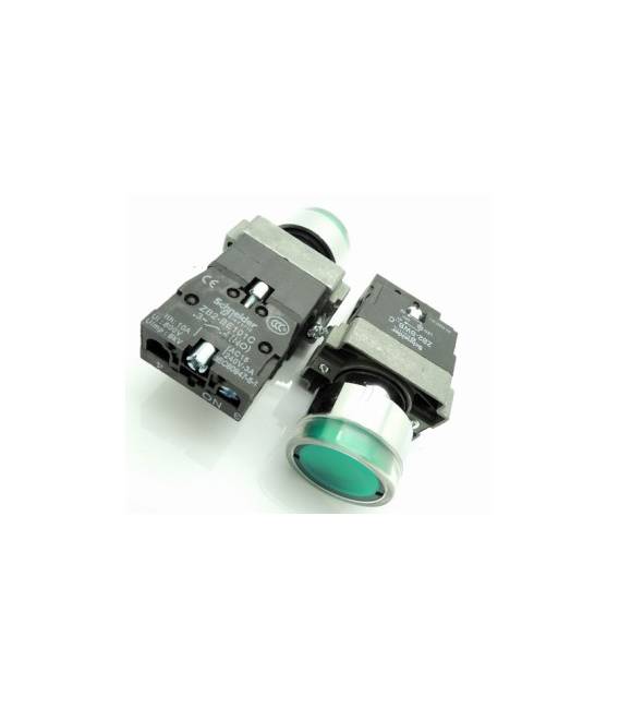 Green ZB2) sets - BW3361C Cinghiatype high quality lampbottone bottone Pulsante knob 24VOLT DC - GREEN / NO