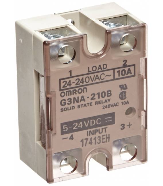Omron G3NA-210B-DC5-24 stato solido Relè, funzione Zero Cross, indicatore giallo, isolamento accoppiatore fototriac, 10 A nomina