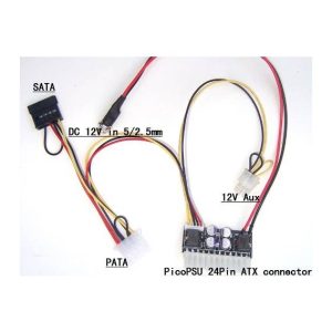 Alimentatore 160W ATX DC 12v PSU 24 Pin Car Auto Mini ITX PC PICO SATA PATA