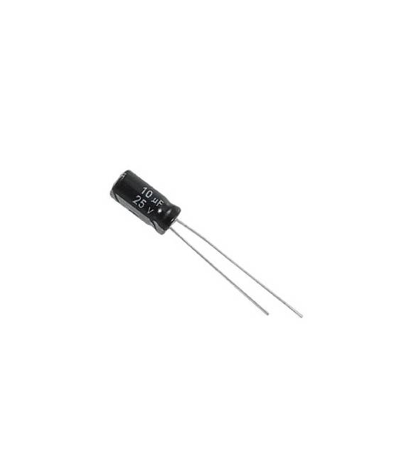 10 Pezzi 10uf 25V Electrolytic Condensatore