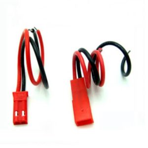Connettore JST Maschio 2-Pin + Cavo Silicone 100mm