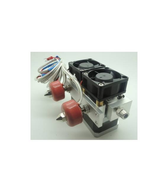 Kit Estrusore Dual-Head 0.4mm per Stampante 3D – Doppio Ugello per Stampa Bicolore