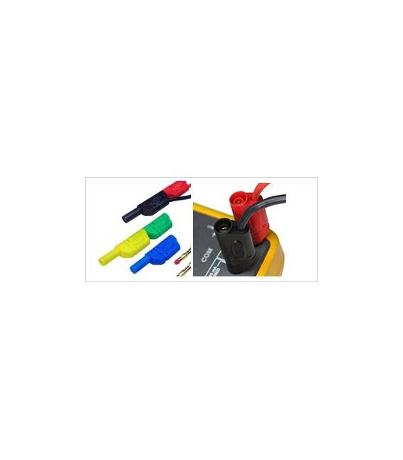Connettore Banana 4mm impilabile durevole sicuro colori assortiti