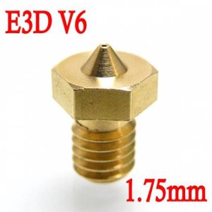 Ugello  Estrusore in Ottone 0.2mm E3DV6 per Filamenti da 1.75mm per Stampante 3D