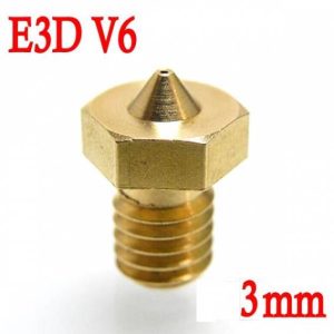 Ugello Estrusore in Ottone 0.3mm E3DV6 per Filamenti da 3.00mm 3D per Stampante 3D