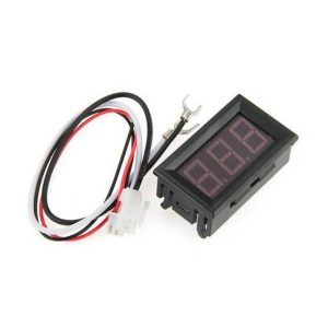Mini Amperometro da pannello YS-DYB Misuratore DC 4.5-30V 100A Rosso 3 Cifre a due fili