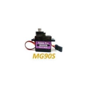 MG90S (misura 9g), ingranaggio metallico inclinazione 14g rispetto alla scatola dello sterzo, versione di aggiornamento SG90