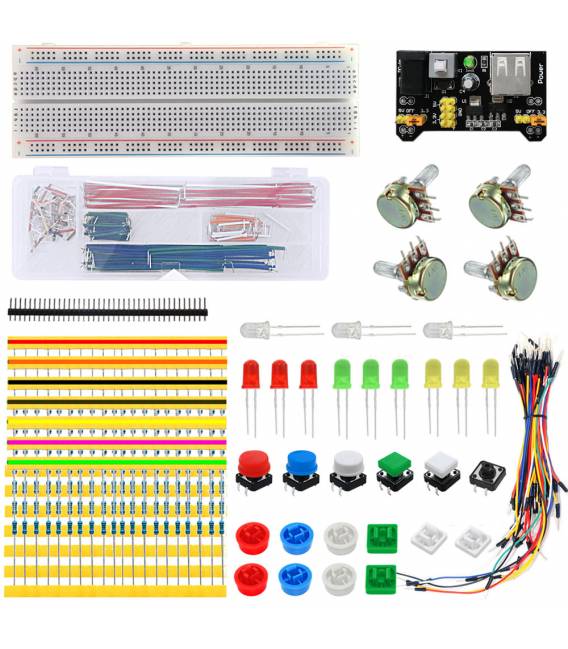 H005 Ventilatori elettronici Pacchetto componenti componenti Kit 03 per corsi base Arduino