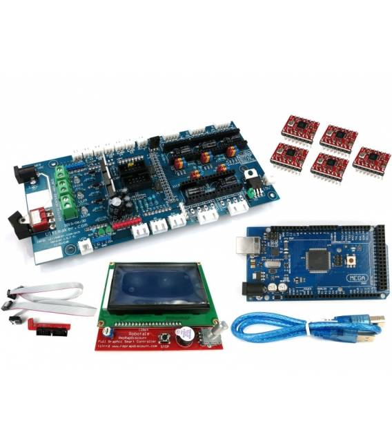 H038 Ultimaker1.57 + Mega 2560 + 5 Pezzi A4988 + 2004 LCD Controller per Stampante 3D RepRap