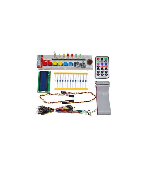 H041 GPIO Starter kit per LED RGB LCD Raspberry Pi 1602 con telecomando DS18B20 IR