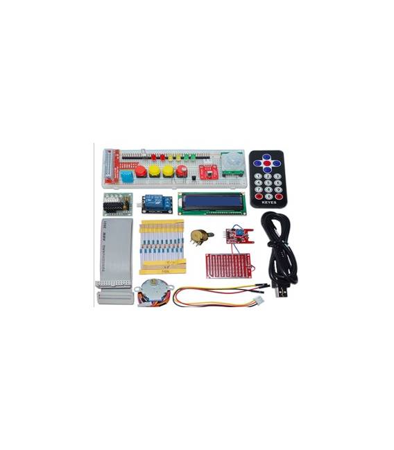 H042 GPIO Electronics Starter Kit 1602 LCD, telecomando IR, LED per Raspberry Pi