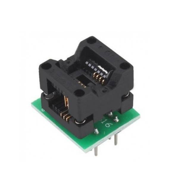 Convertitore Adattatore da SOP8 a DIp8 a Corpo Stretto Compatibile Programmatori TL866