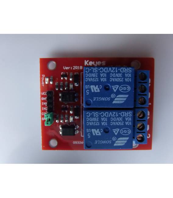 2 Canali 12V Relè Modulo per Arduino PIC ARM AVR DSP