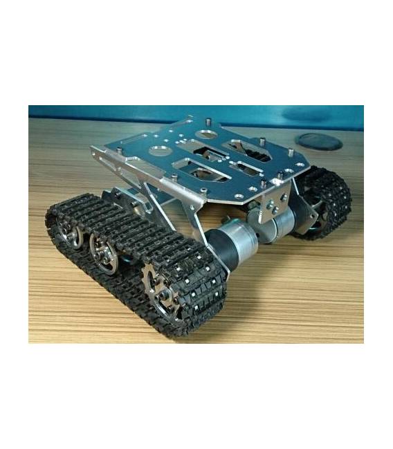 Telaio Base Rover Robot Carro in Metallo Con cinghia e Motori TK005