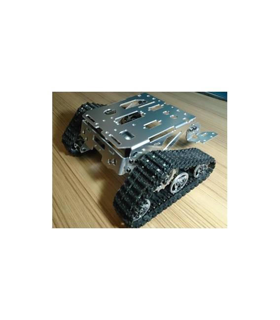 Telaio Base Rover Robot Carro in Metallo con Cignhie e Motori TK006