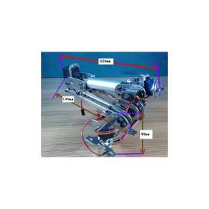 Braccio robotico 6 DOF in metallo con Servo Motori TK010