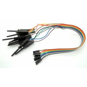10pins Test Clip Cavo 30CM Lunghezza Nero