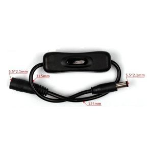 Cavo Alimentazione 5.5x2.1mm con switch