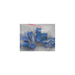 Kit Potenziometri Regolabili PCB Breadboard 3296W 5 Pezzi per 9 Valori: 200R, 500R, 1K, 2K, 5K, 10K, 25K, 100K, 200K