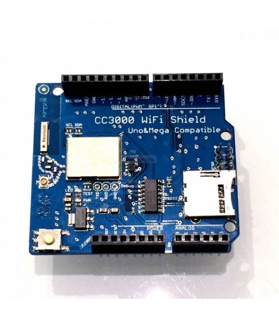 Shield Wi-fi CC3000 Arduino compatibile