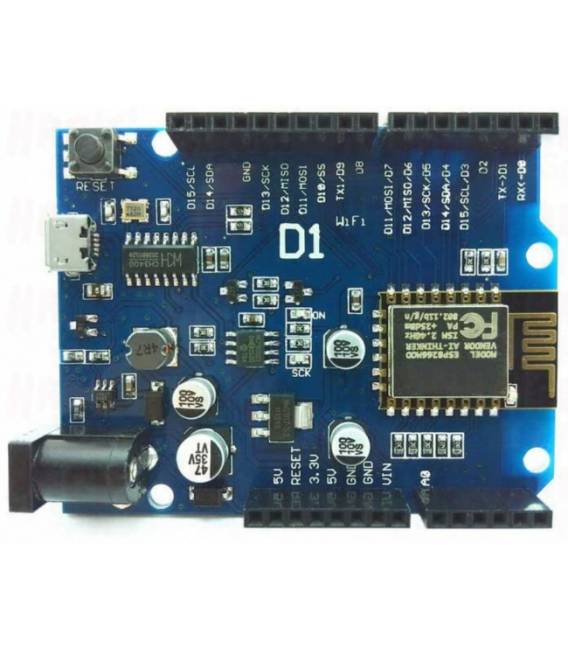 WeMos D1 WiFi ESP8266 80/160Mhz, 4Mb flash Scheda di Sviluppo Compatibile Arduino UNO