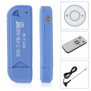 DVB-T DAB FM,RTL2832U & R820T2 Tuner USB 2.0 RTL-SDR & ADS-B Ricevitore Set,Radio,MCX Input,Easy Intall,25 - 1700 MHz
