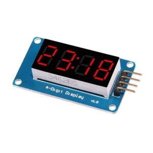 Modulo Orologio RTC con Display LED Rosso 4 cifre 4 Bits TM1637 per Arduino