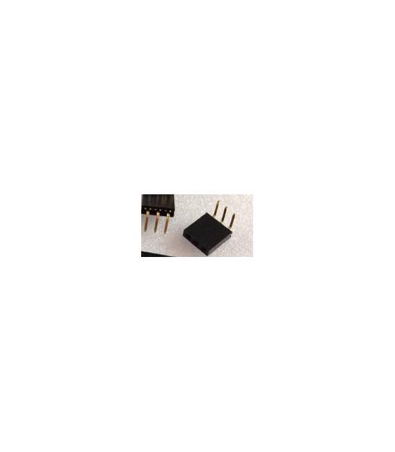 10 Pezzi 1*3P 2.54mm Bent Pin Header Femmina Connettore Plug
