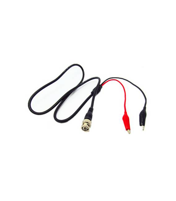 Cavo Test Sonda Leads 110cm da BNC Q9 a Doppio Coccodrillo Clip Dual Alligator per oscilloscopi