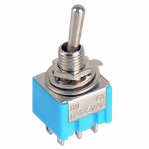 Interruttore a levetta a due vie Blu MB-102
