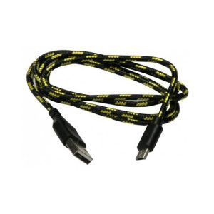 Micro USB Nylon Cavo Nero