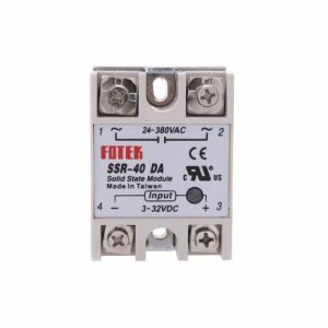 SSR-40DA SSR stato solido Relè Modulo Uscita AC 90-480V Ingresso per DC 3-32V 40A