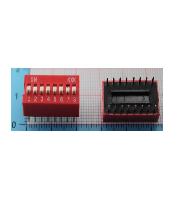 2 Pezzi DS-08 Code Pulsante 8set 16pins 2.54 Pitch
