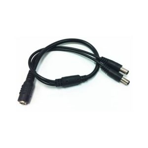 Cavo Alimentazione DC Convertitore da 5.5x2.1mm Femmina a Doppio Plug Maschio