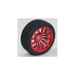 Ruota Racing 65MM diam Rossa Cerchio 12 Raggi