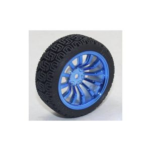 Ruota Racing 65MM diam Blu Cerchio 12 Raggi