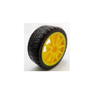 Ruota Racing 65MM diam Giallo Cerchio 10 Raggi