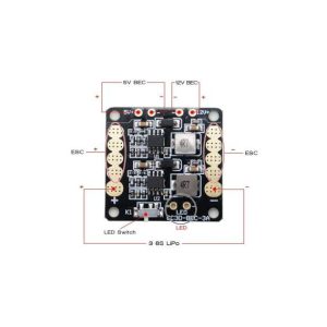 CC3D Naze32 Controllore di volo 5V 12V PDB Mini Quadro di distribuzione dell'alimentazione per 250 elicotteri