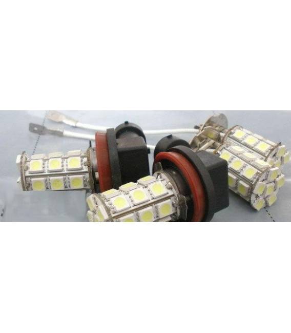 Lampada Led 24V H3 27 SMD Luce Fendinebbia Daylight