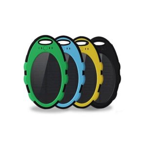 Caricabatterie Solare USB Impermeabile a Doppio Pannello 5000mAh