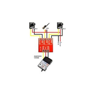 Modulo di commutazione video a 2 canali Mini 2 Ways Modulo di commutazione video per FPV