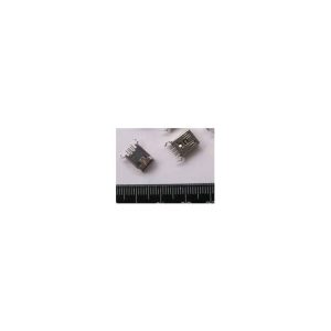 2 Pezzi Connettore Mini USB Femmina 5P piegato 180 gradi piedini dritti