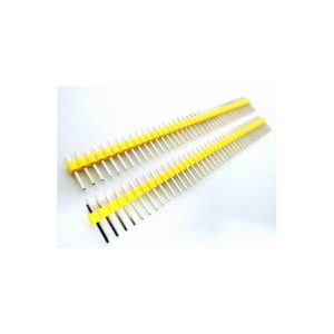 4 Pezzi Yellow 1*40 2.54 in rame placcato in oro, Maschio pin header