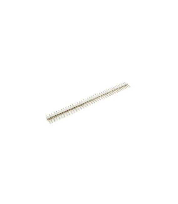4 Pezzi White 1*40 2.54 in rame placcato in oro, Maschio pin header