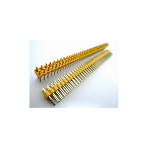 4 Pezzi Yellow 2*40 2.54 in rame placcato in oro, Maschio pin header