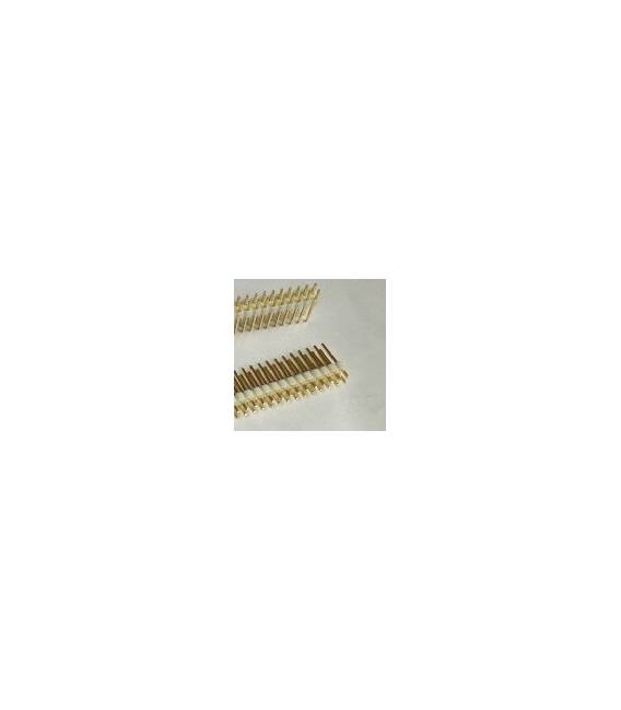 4 Pezzi White 2*40 2.54 in rame placcato in oro, Maschio pin header